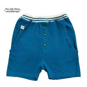 Alba Of Denmark Sz 116 (6Y) Organic Turkish Tile Blue Mike Shorts